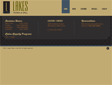 Tablet Screenshot of lakestavernandgrill.com